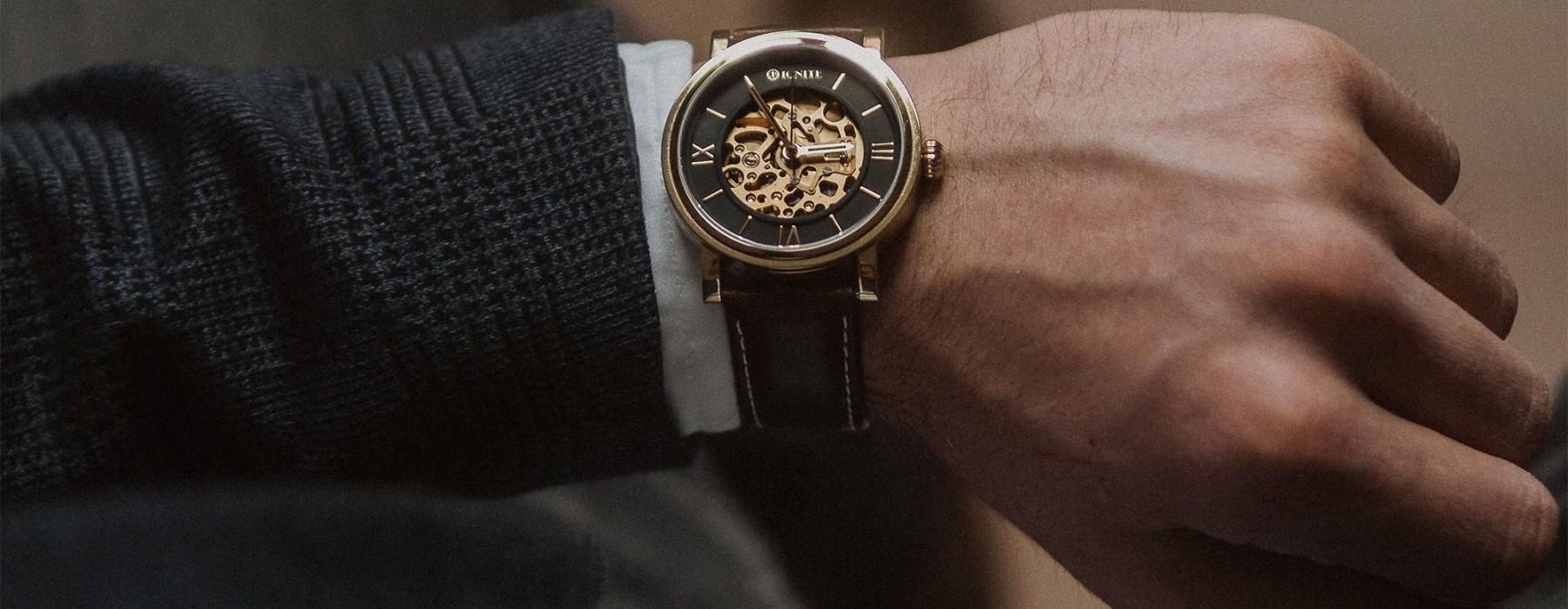 a person wearing a watch